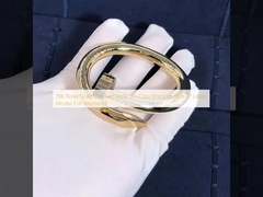 دستبند 18 عیار خودرو رزگلد Juste Un Clou سایز 17 مدل بزرگ زنانه