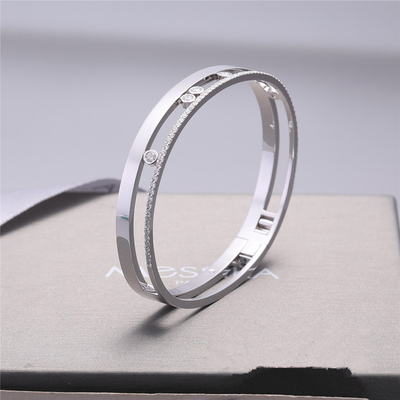 Luxury Jewelry Move Romane Bangle White Gold Diamond Bracelet Luxury Jewelry For Women