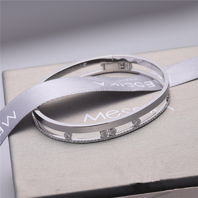 Luxury Jewelry Move Romane Bangle White Gold Diamond Bracelet Luxury Jewelry For Women