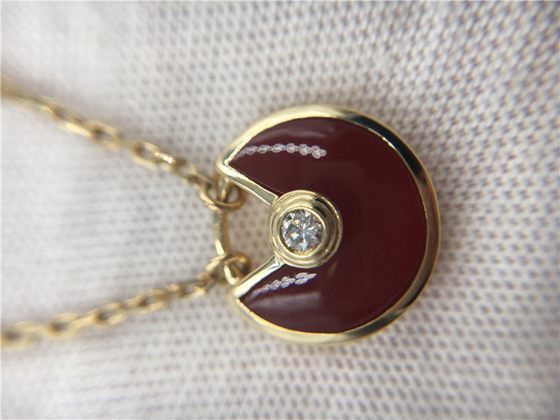 کیفیت XS مدل High End Custom Jewelle Amulette De Necklace 18K Rose Gold Carnelian کارخانه