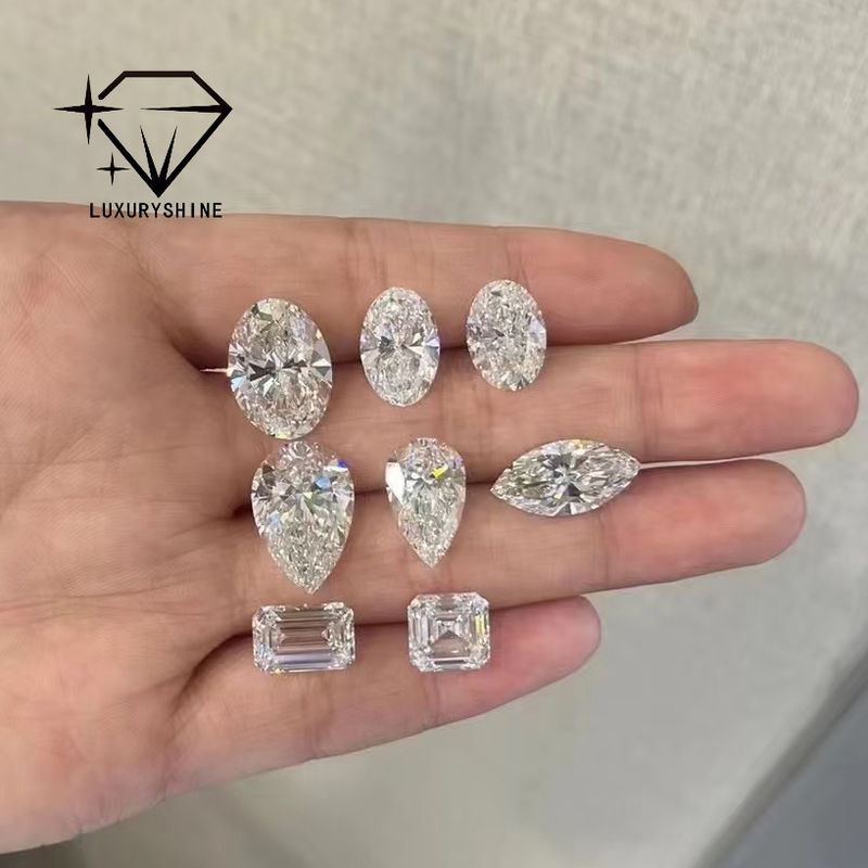 کیفیت لوکس شاین VVS-VS Asscher شکل آزمایشگاه الماس رشد 0.1-10CT D-F رنگ الماس سفید با گواهینامه IGI 3EX سنگ های برش کارخانه