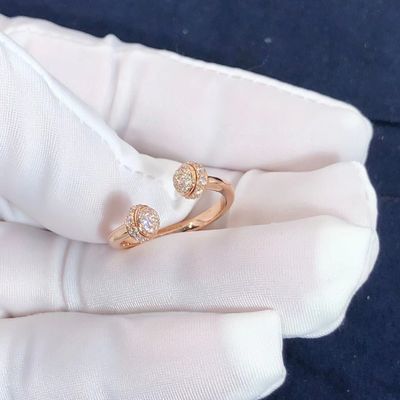 کیفیت حلقه روباز Piaget Possession در ست طلای 18 عیار با 58 الماس تراش درخشان کارخانه