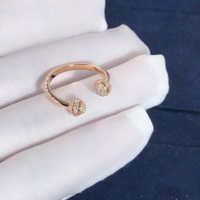 کیفیت حلقه روباز Piaget Possession در ست طلای 18 عیار با 58 الماس تراش درخشان کارخانه