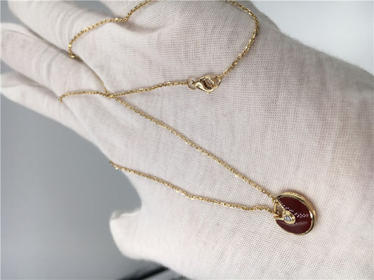 کیفیت XS مدل High End Custom Jewelle Amulette De Necklace 18K Rose Gold Carnelian کارخانه