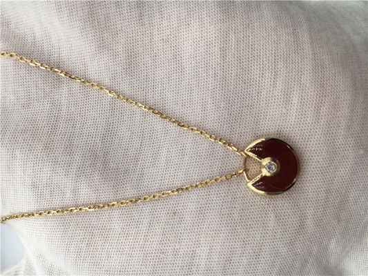 کیفیت XS مدل High End Custom Jewelle Amulette De Necklace 18K Rose Gold Carnelian کارخانه