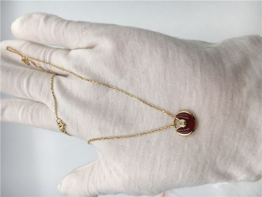 کیفیت XS مدل High End Custom Jewelle Amulette De Necklace 18K Rose Gold Carnelian کارخانه