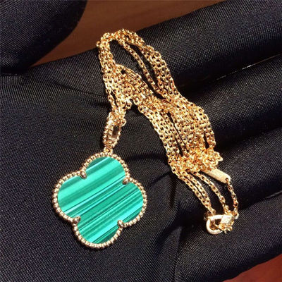 کیفیت گردنبند طلا و جواهر طلای 18K طلای سحر و جادو Alhambra 1 Motiv VCARO3MG00 کارخانه