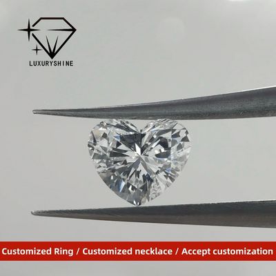 کیفیت لوکس شاین VVS2 قلب سفید برش عالی آزمایشگاه الماس رشد 1CT 2CT 3CT 4CT 5CT پشتیبانی سفارشی سازی ویژه کارخانه