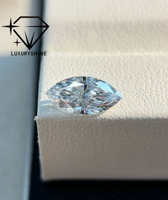 کیفیت الماس آزمایشگاهی لوکس‌شاین VVS2 با شکل مارکیز، 0.3-15 قیراط، رنگ D-F، برش 3EX با گواهی IGI، الماس واقعی کارخانه