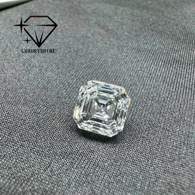 کیفیت LuxuryShine VVS-VS 0.1-10CT Asscher شکل آزمایشگاهی الماس رشد D-F رنگ الماس سفید با گواهینامه IGI سنگ های برش 3EX کارخانه