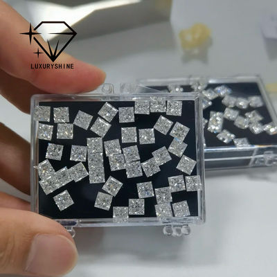 کیفیت الماس‌های عروسی با برش پرنسسی آزمایشگاهی لوکس‌شاین، رنگ D-F، درجه VVS-VS، با گواهی IGI، برش عالی، عمده‌فروشی کارخانه