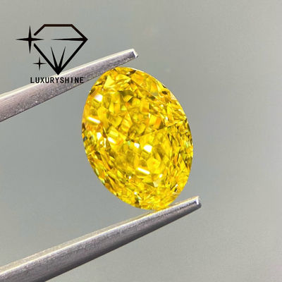 کیفیت الماس آزمایشگاهی LuxuryShine VVS-VS فانتزی زرد/زرد روشن/فانتزی شدید/زرد زنده 1 قیراط 2 قیراط 3 قیراط 4 قیراط 5 قیراط با برش بیضی عالی با گواهی و جواهرات سفارشی کارخانه