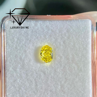 کیفیت الماس آزمایشگاهی LuxuryShine VVS-VS فانتزی زرد/زرد روشن/فانتزی شدید/زرد زنده 1 قیراط 2 قیراط 3 قیراط 4 قیراط 5 قیراط با برش بیضی عالی با گواهی و جواهرات سفارشی کارخانه
