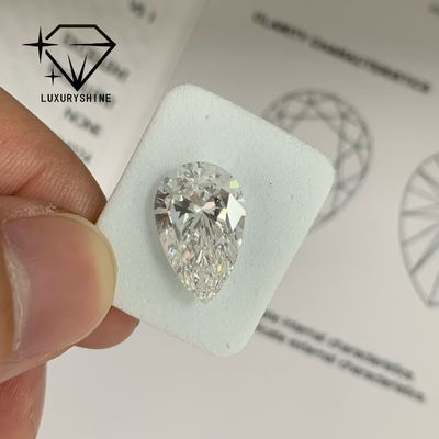 کیفیت لابراتوار رشد گلابی الماس VVS-VS شفافیت D-F رنگ IGI گواهینامه کارخانه