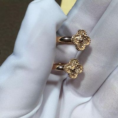 کیفیت VCARO8DE00 Van Cleef And Arpels Jewelry Sweet Alhambra Ring Rose / 18k gold کارخانه
