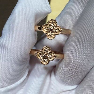 کیفیت VCARO8DE00 Van Cleef And Arpels Jewelry Sweet Alhambra Ring Rose / 18k gold کارخانه