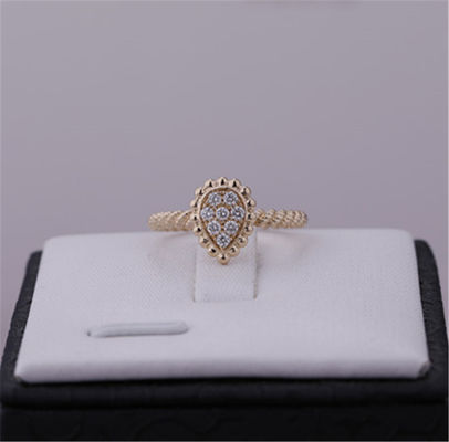 کیفیت انگشتر حلقه الماس طلای صورتی 18K حلقه X Boom Ring JRG02674 کارخانه