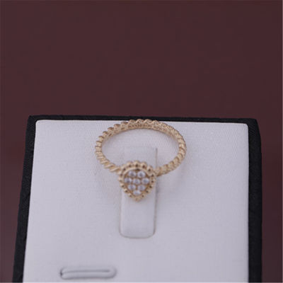 کیفیت انگشتر حلقه الماس طلای صورتی 18K حلقه X Boom Ring JRG02674 کارخانه