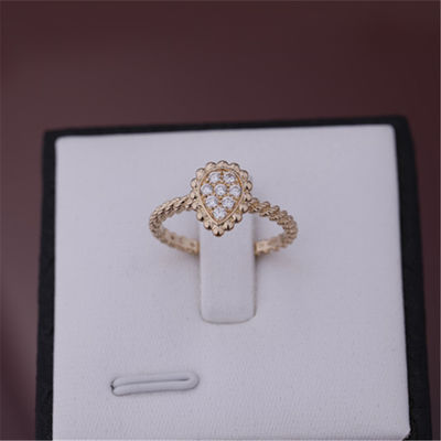 کیفیت انگشتر حلقه الماس طلای صورتی 18K حلقه X Boom Ring JRG02674 کارخانه