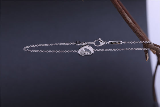 کیفیت هدیه دخترانه جواهرات Chopard Happy Diamonds Icons Bracelet طلای سفید 18 عیار 85a054-1001 کارخانه