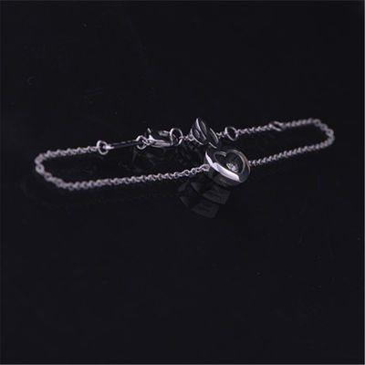 کیفیت هدیه دخترانه جواهرات Chopard Happy Diamonds Icons Bracelet طلای سفید 18 عیار 85a054-1001 کارخانه